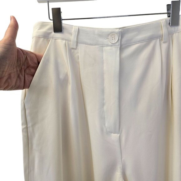 NWT WeWoreWhat High Rise Pleated Wide Leg Pants Size 14 - Picture 6 of 8